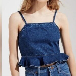 American Eagle Denim Tank Top Size Small